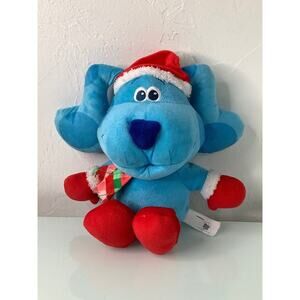 Blues Clues Santa Claus Christmas Plush toy EUC